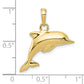 3-D Dolphin Pendant - WBC