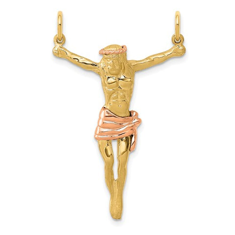 10k Two-tone Rose Corpus Pendant
