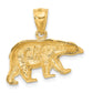 Diamond-cut Bear Pendant - WBC