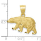 Diamond-cut Bear Pendant - WBC