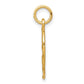 Satin Diamond-cut Angel in Heart Charm - WBC