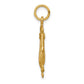 Satin Diamond-cut Anchor in Ships Wheel Charm - WBC