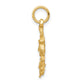 Diamond-cut Anchor and Ships Wheel Charm - WBC