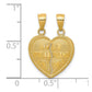 BEST FRIENDS 2-Piece Break-Apart Heart Pendant - WBC
