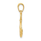 Solid Polished 3-D Anchor with Rope Pendant - WBC