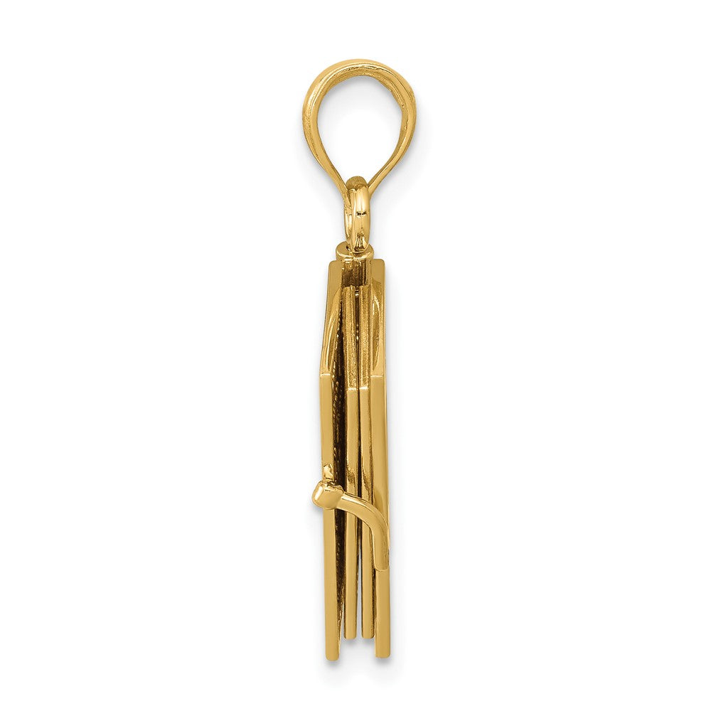 3-D Moveable Pages Bible Opens with Lords Prayer Inside Pendant - WBC