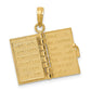 3-D Moveable Pages Bible Opens with Lords Prayer Inside Pendant - WBC
