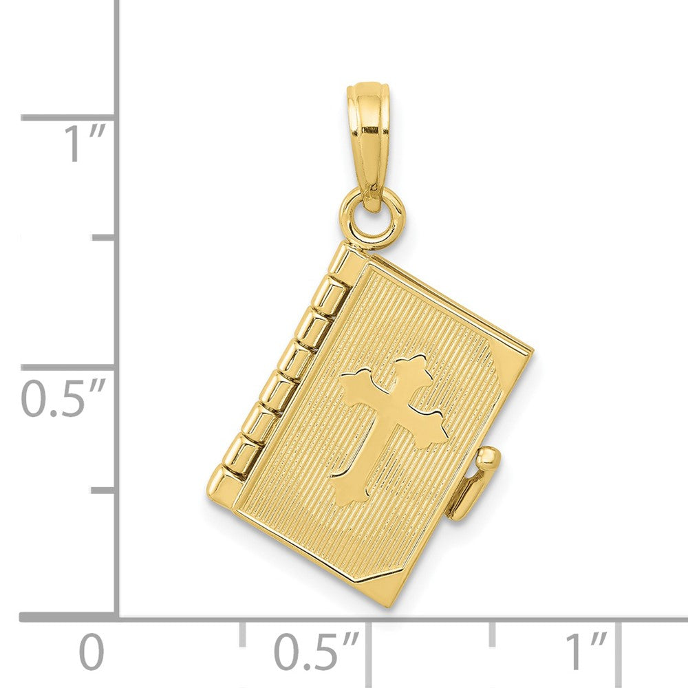 3-D Moveable Pages Bible Opens with Lords Prayer Inside Pendant - WBC