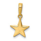 Small Polished 3-D Star Charm - WBC
