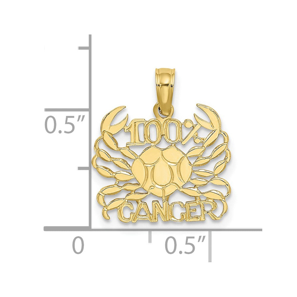 100% CANCER Zodiac Charm - WBC