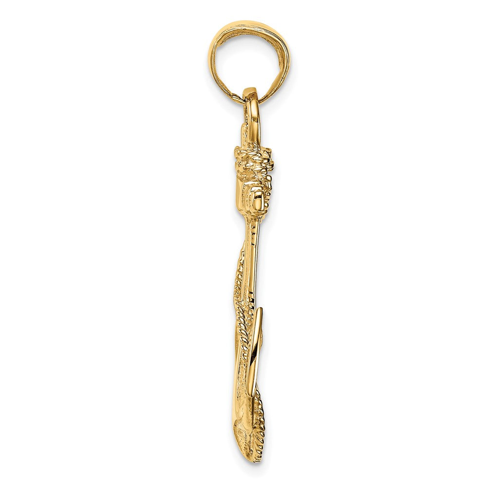 Large 2-D Anchor with Rope Pendant - WBC
