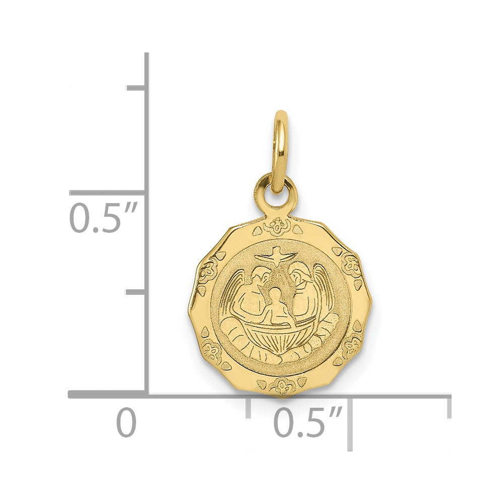 Baptism Spanish RECUERDO DEL BAUTISMO on Reverse Charm - WBC