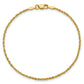 Ultra D/C Lightweight Rope Chain Anklet - WBC