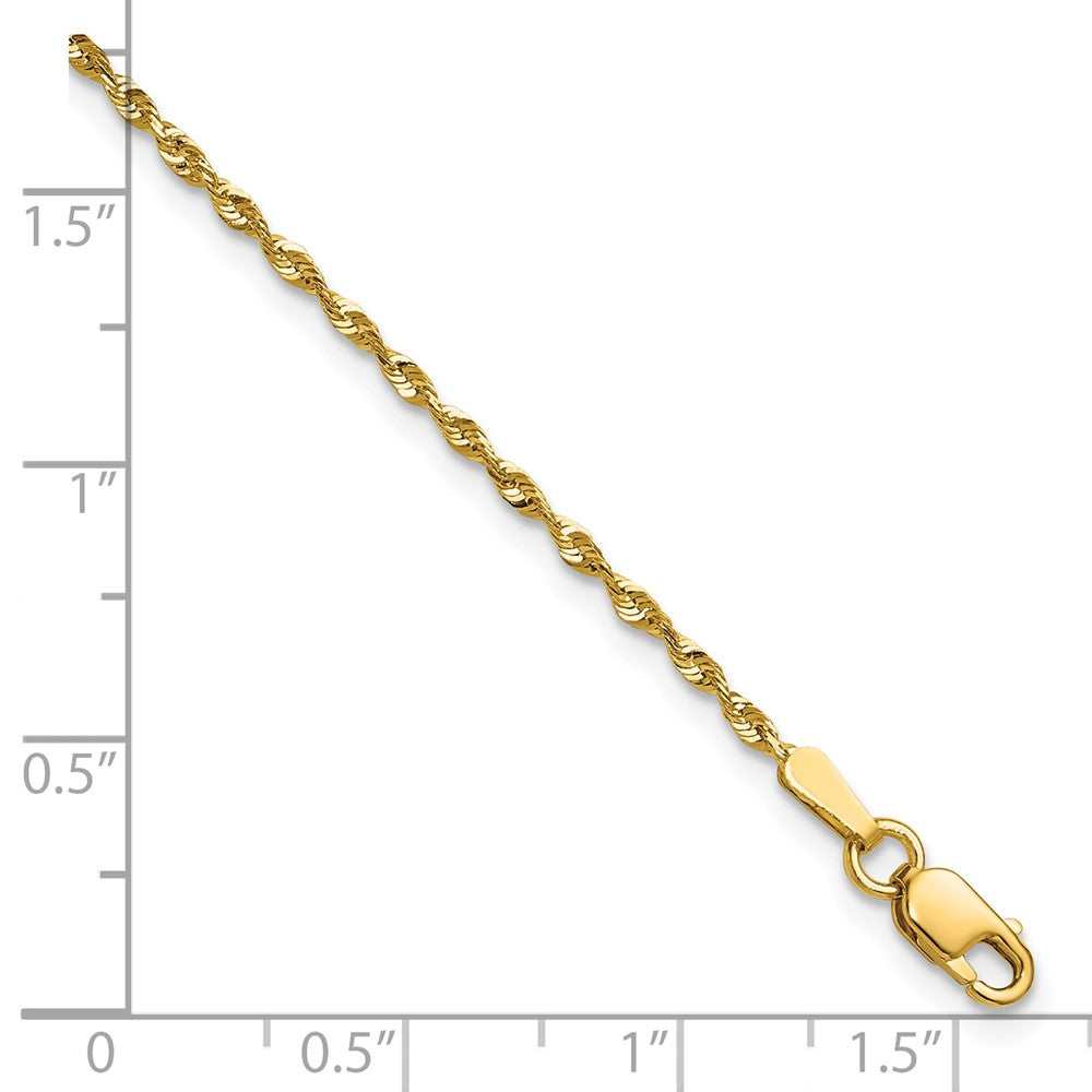 Ultra D/C Lightweight Rope Chain Anklet - WBC