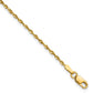 Ultra D/C Lightweight Rope Chain Anklet - WBC