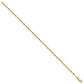 Ultra D/C Lightweight Rope Chain Anklet - WBC