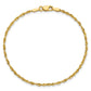 Ultra D/C Lightweight Rope Chain Anklet - WBC