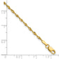 Ultra D/C Lightweight Rope Chain Anklet - WBC