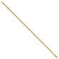 Ultra D/C Lightweight Rope Chain Anklet - WBC