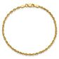 Ultra D/C Lightweight Rope Chain Anklet - WBC