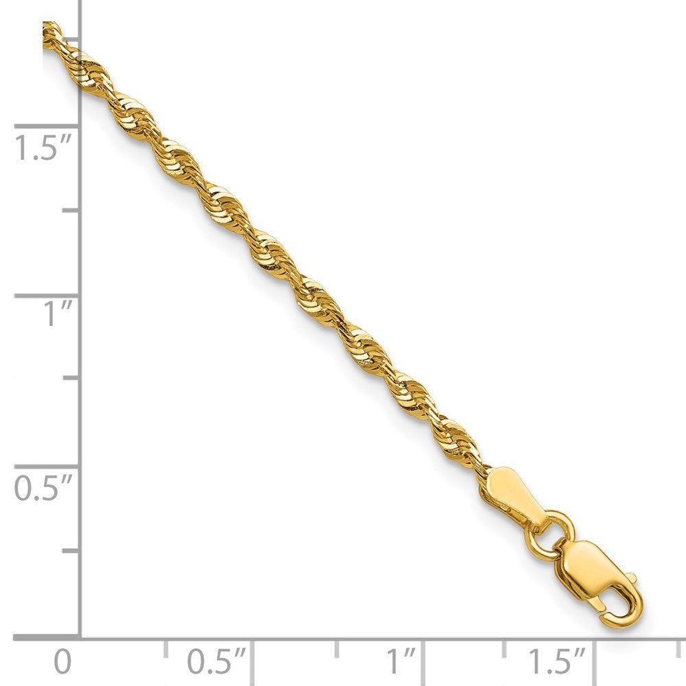 Ultra D/C Lightweight Rope Chain Anklet - WBC