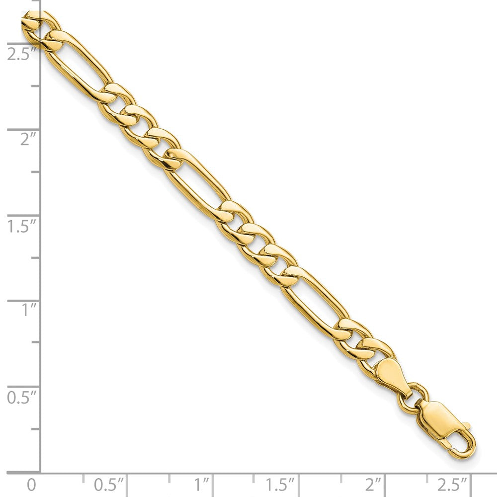 Fancy Polished Figaro Link Bracelet - WBC