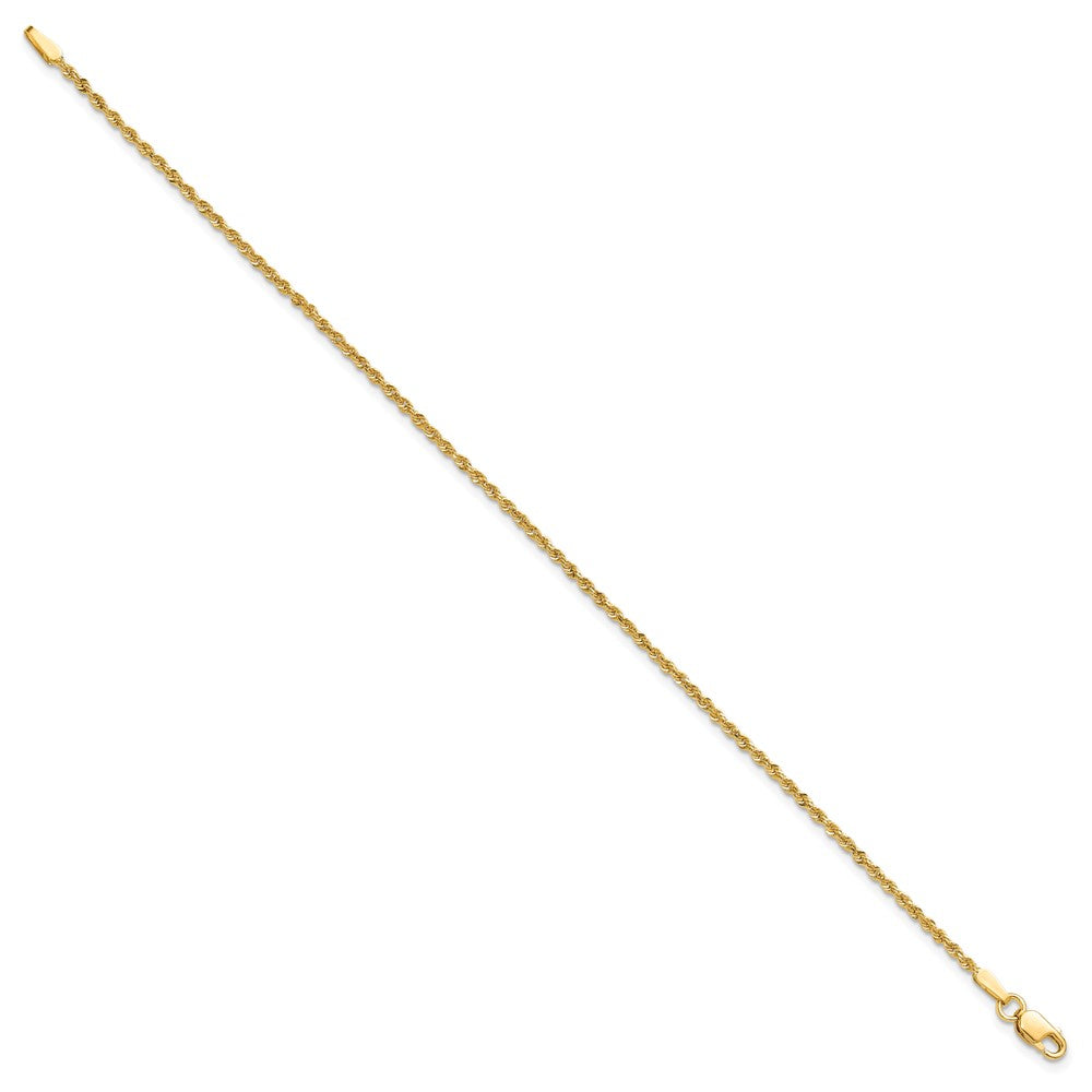 Diamond-cut Rope Chain Anklet - WBC