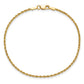 Diamond-cut Rope Chain Anklet - WBC