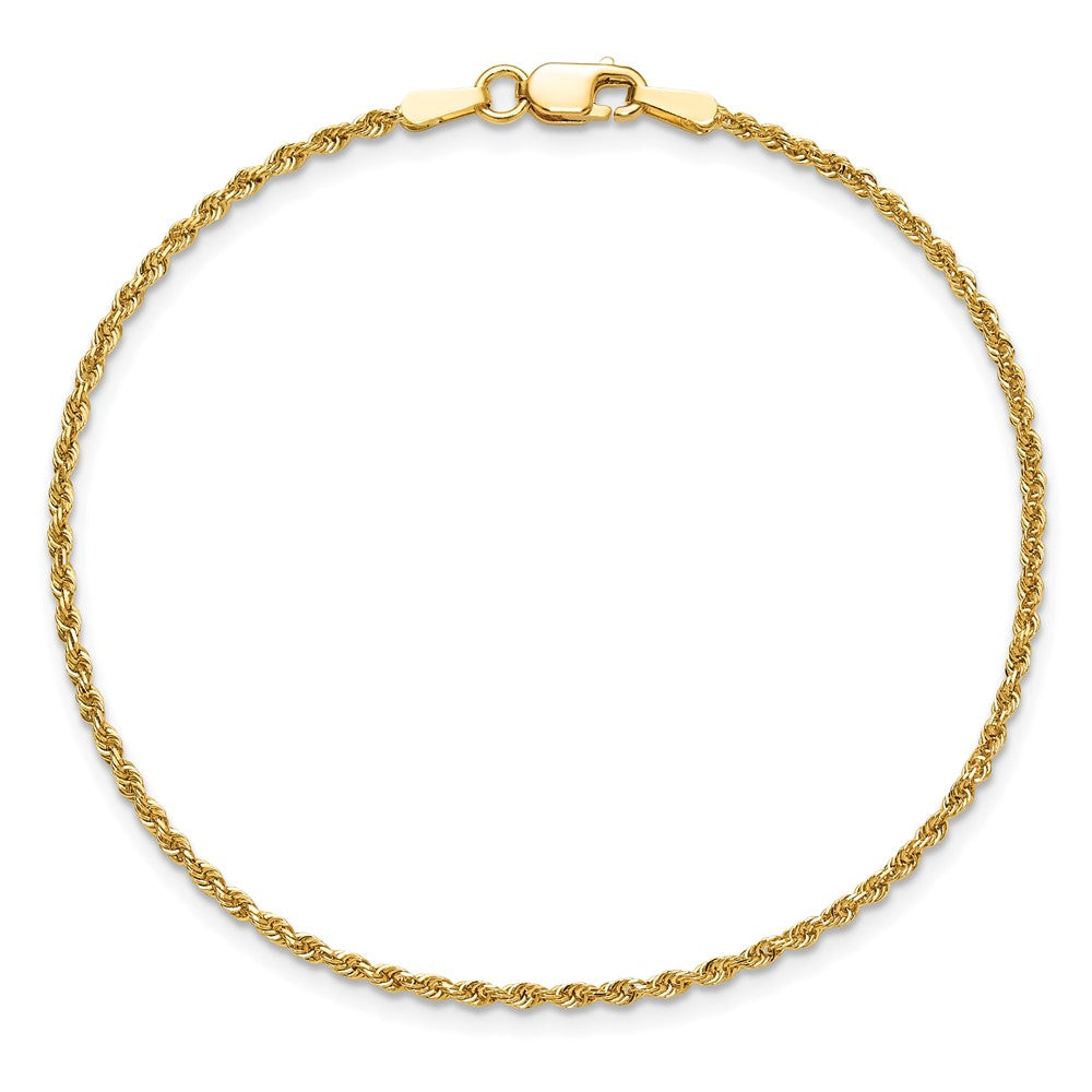 Diamond-cut Rope Chain Anklet - WBC