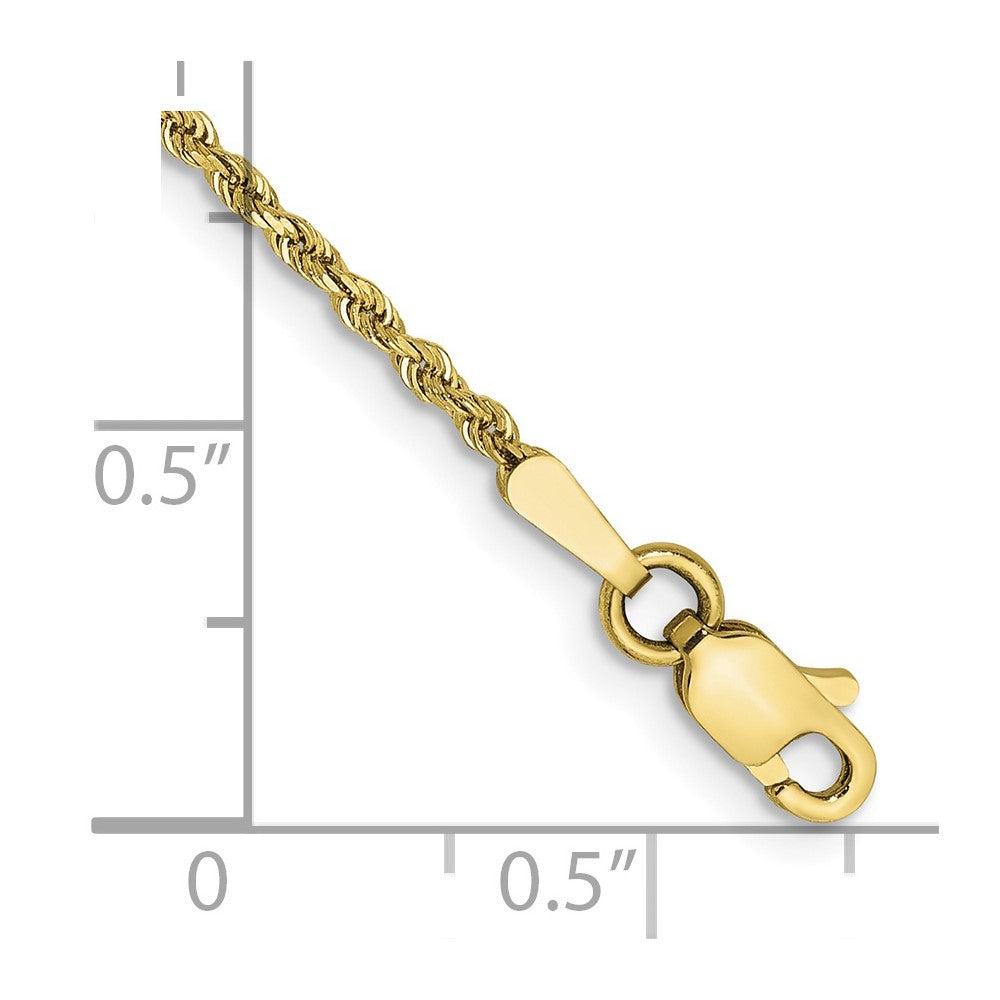 Diamond-cut Rope Chain Anklet - WBC