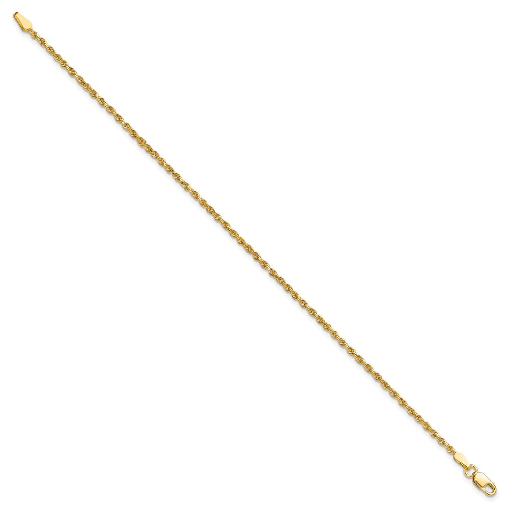 Diamond-cut Rope Chain Anklet - WBC