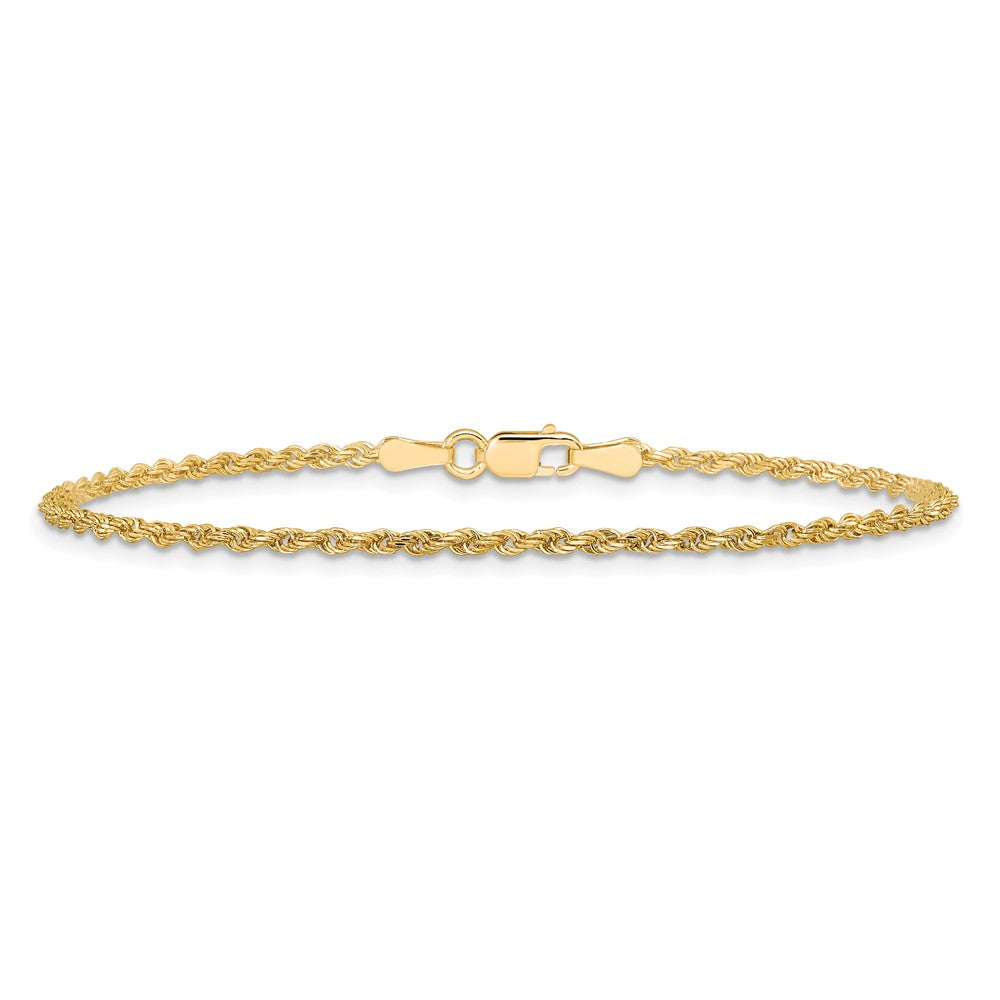 Diamond-cut Rope Chain Anklet - WBC