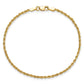 Diamond-cut Rope Chain Anklet - WBC