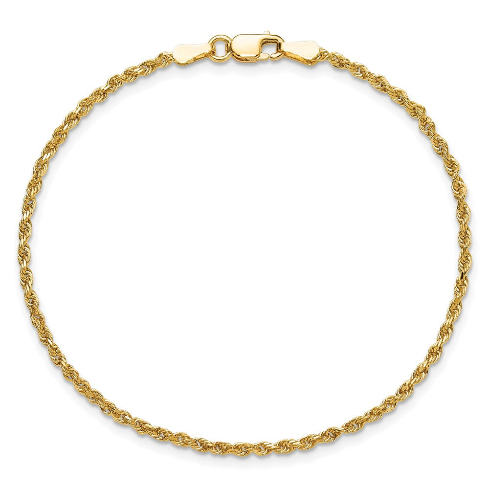 Diamond-cut Rope Chain Anklet - WBC