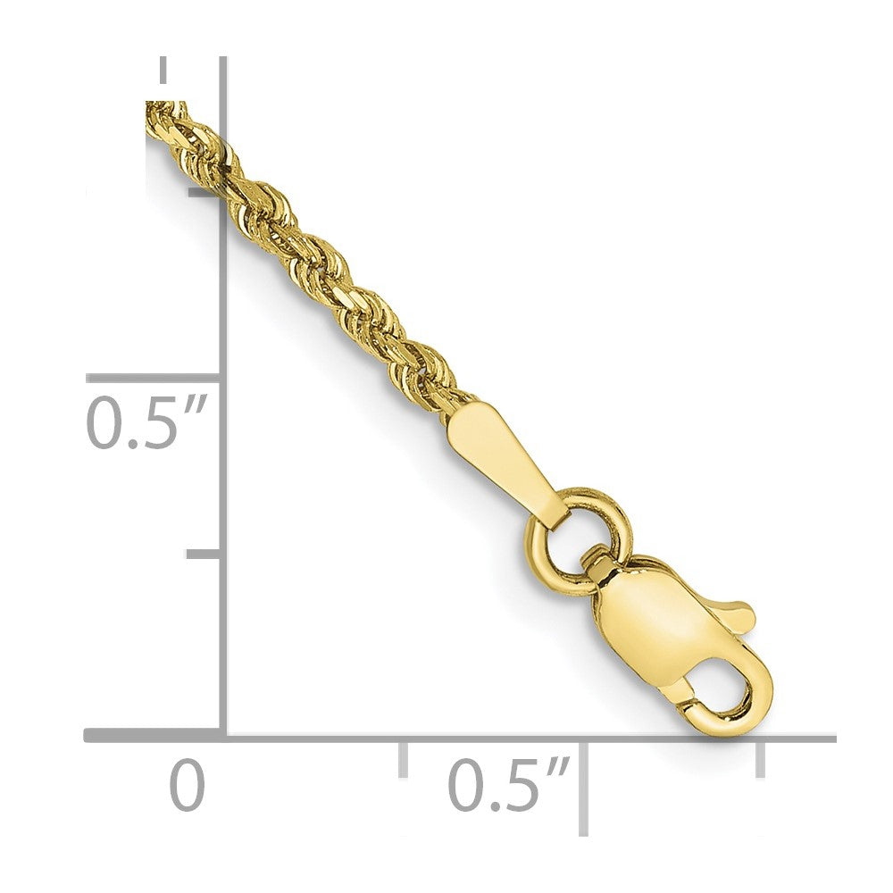Diamond-cut Rope Chain Anklet - WBC