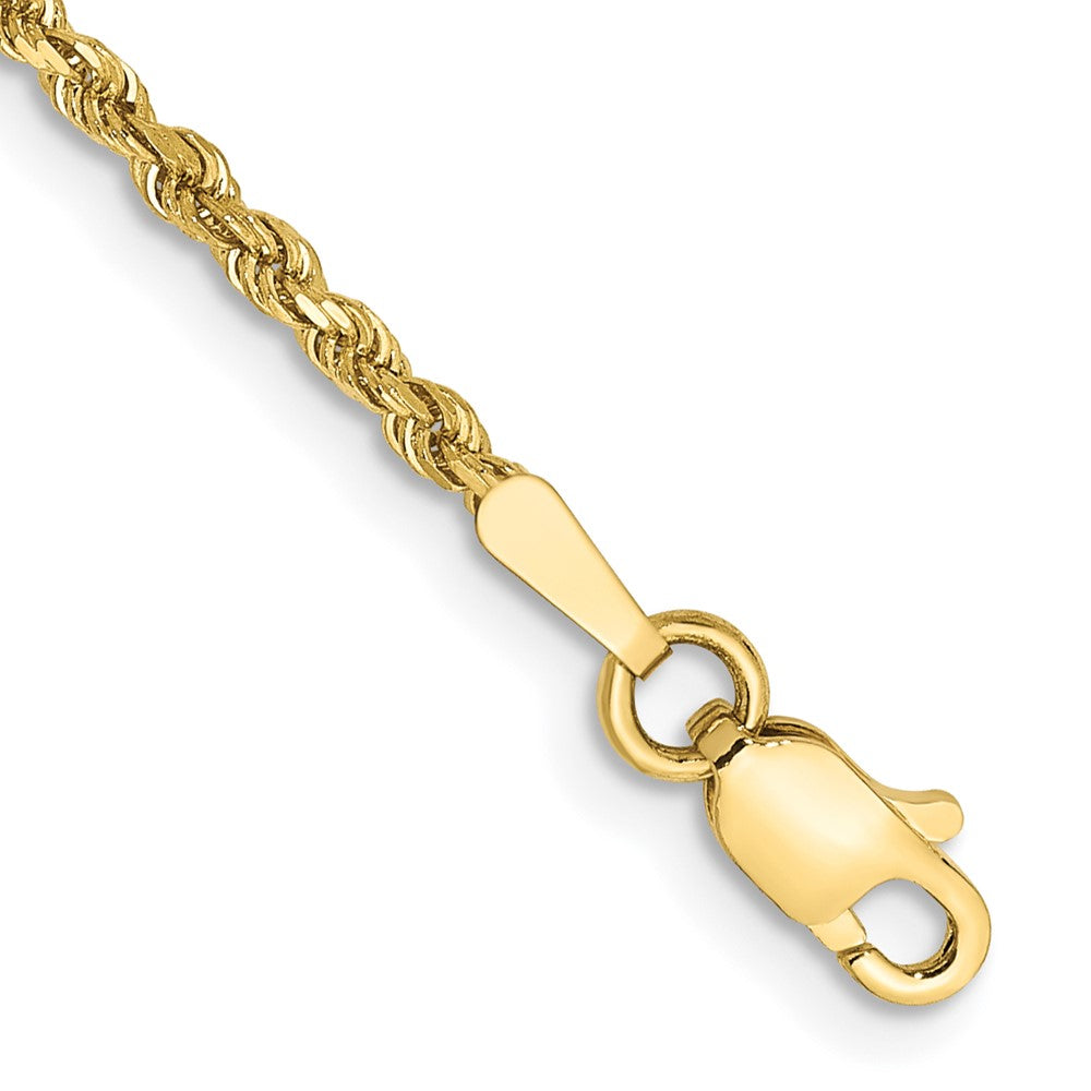 Diamond-cut Rope Chain Anklet - WBC
