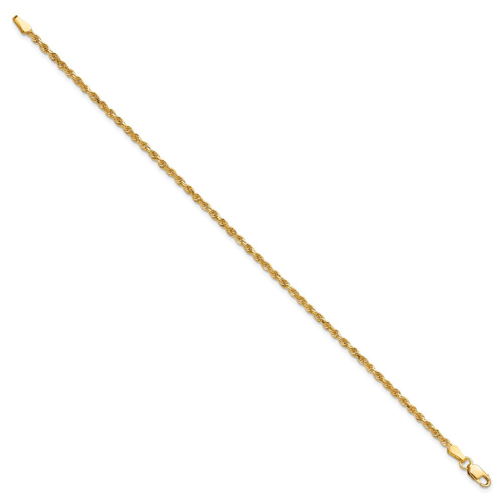 Diamond-cut Rope Chain Anklet - WBC
