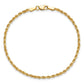 Diamond-cut Rope Chain Anklet - WBC