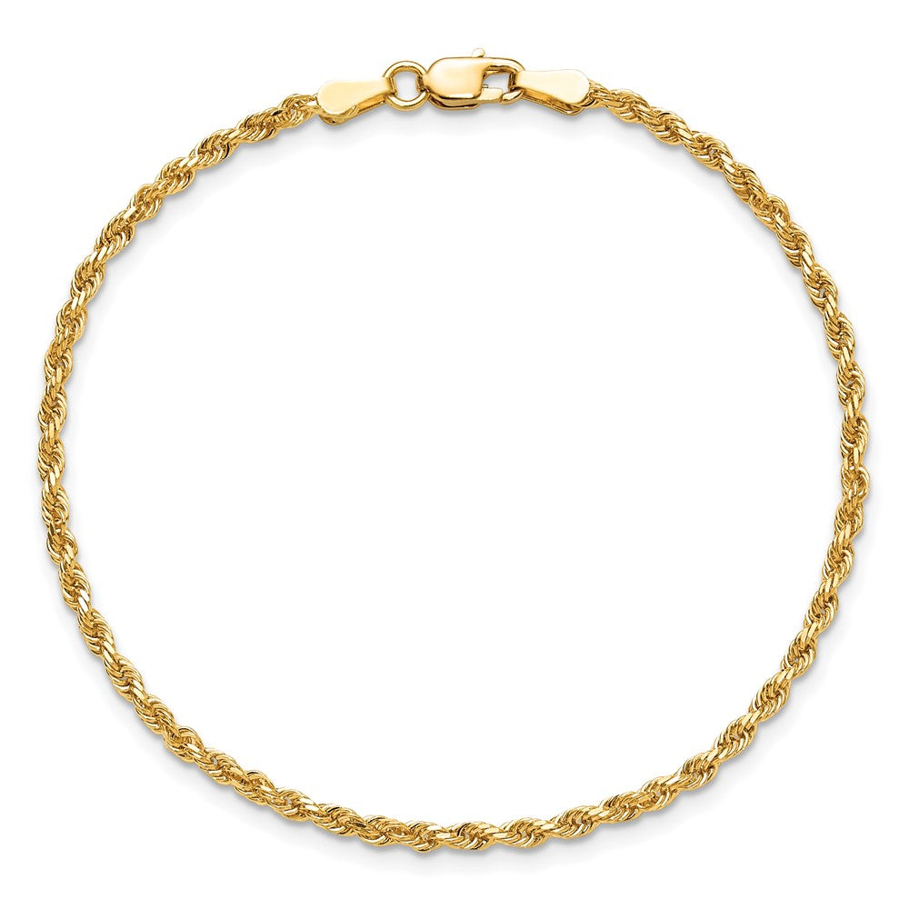 Diamond-cut Rope Chain Anklet - WBC