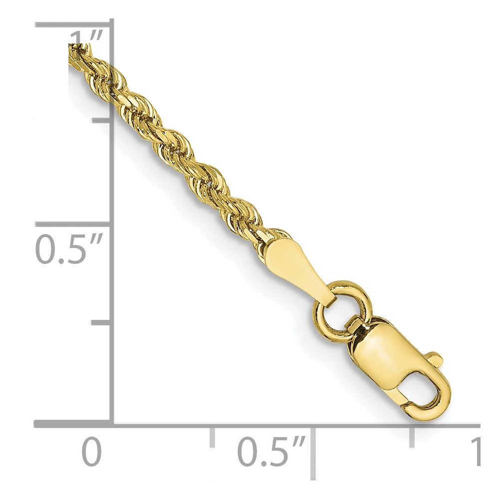 Diamond-cut Rope Chain Anklet - WBC