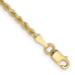 Diamond-cut Rope Chain Anklet - WBC