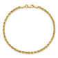 Diamond-cut Rope Chain Anklet - WBC