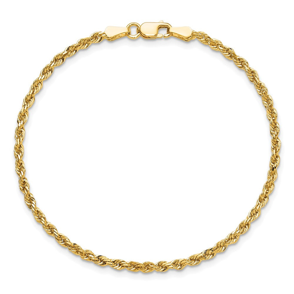 Diamond-cut Rope Chain Anklet - WBC