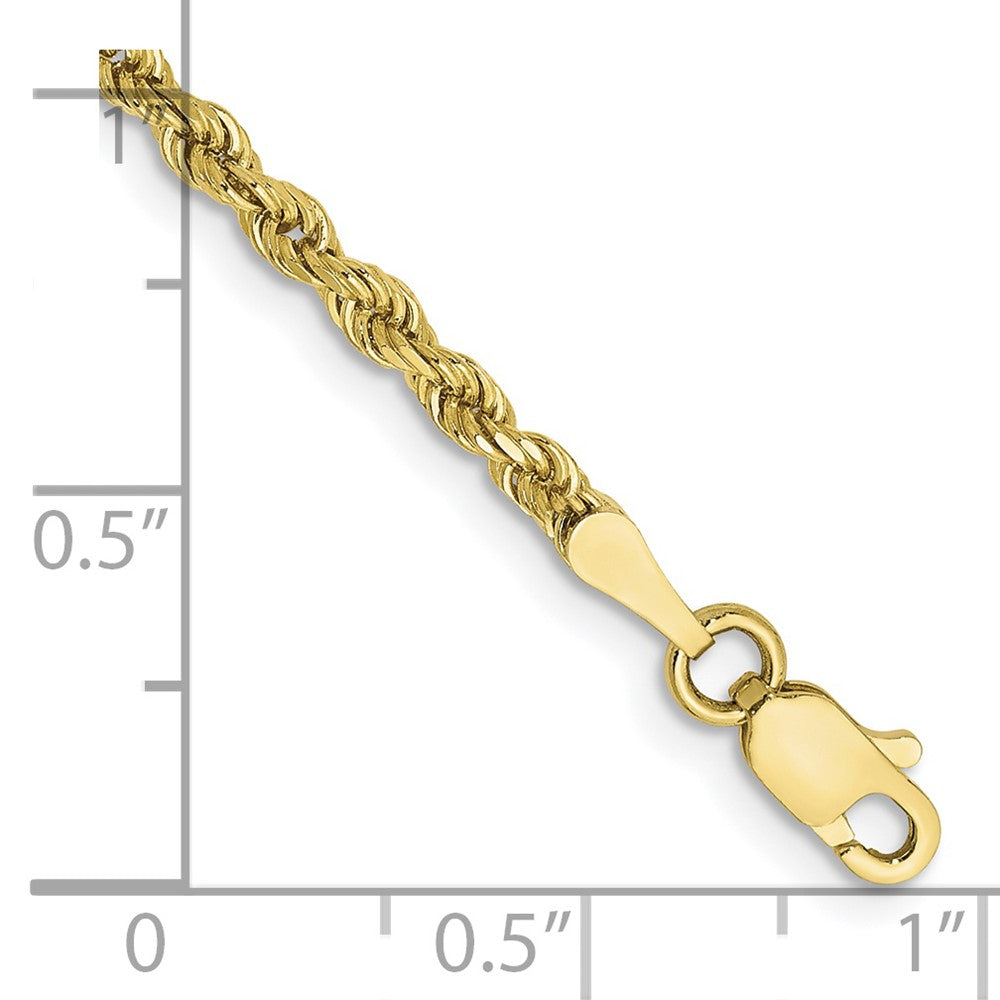 Diamond-cut Rope Chain Anklet - WBC