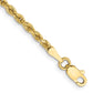 Diamond-cut Rope Chain Anklet - WBC