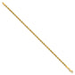 Diamond-cut Rope Chain Anklet - WBC