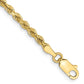 Diamond-cut Rope Chain Anklet - WBC