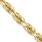 D/C Rope Fancy Lobster Clasp Chain - WBC