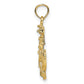 Small Anchor with Ships Wheel and Rope Pendant - WBC