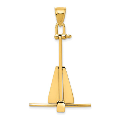 3-D Moveable Anchor Pendant - WBC